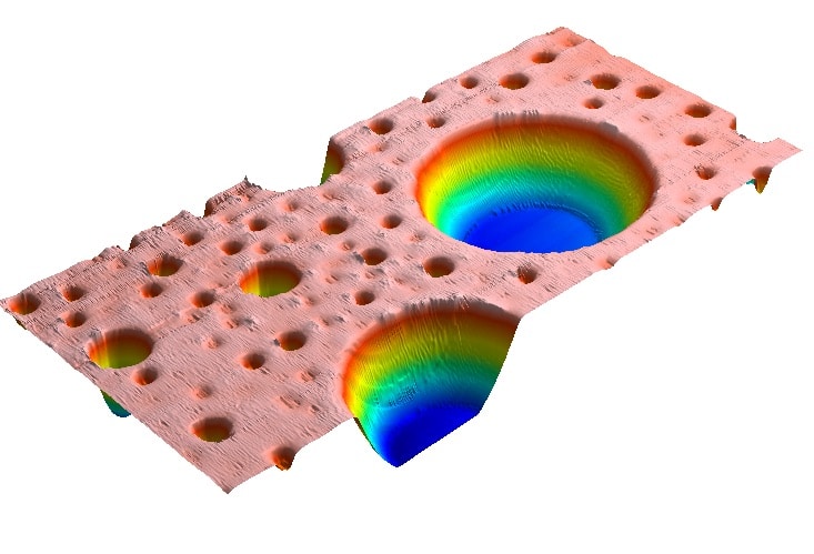 Application - patterned glass step height alt